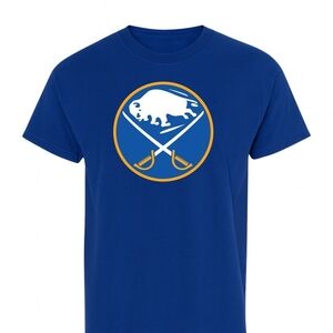 NWT Buffalo Sabres Royal Blue Logo Tee XL NHL Fan Shirt Short Sleeve Unisex